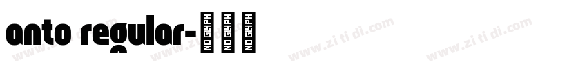 anto regular字体转换